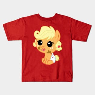 Messy Baby Applejack Kids T-Shirt